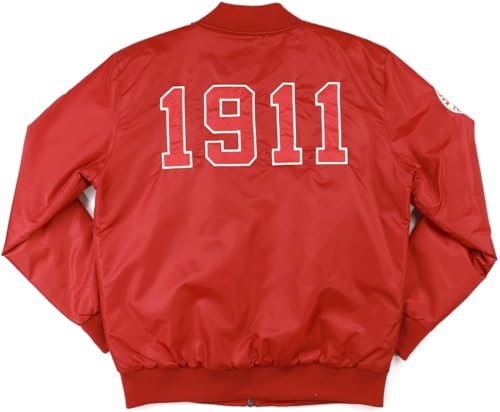 Big Boy Kappa Alpha/Α Psi Divine 9 S4 Bomber Jacket [Crimson Red - 4XL] - ID#716722