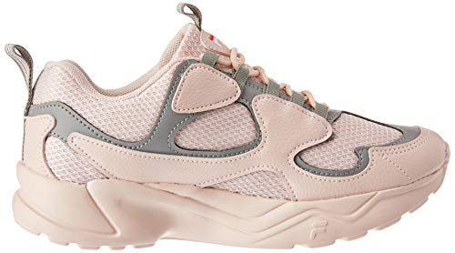 Tênis Carrera, Fila, Feminino, Rosa Claro/Cinza/Vermelho, 36