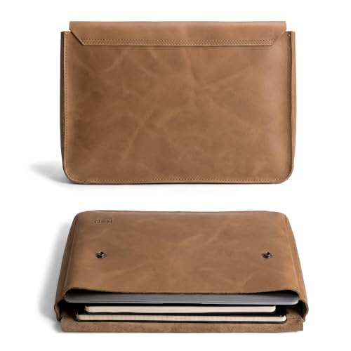 Image of Hide & Drink, Vintage Folder Document Holder, File Case, A5 Binder, Envelope Portfolio, Full Grain Leather, Handmade, Single Malt Mahogany