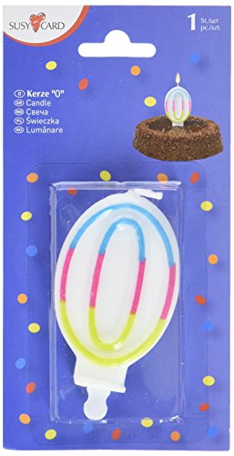 Susy Card- Numero Candela '0', 9 cm, 40012056