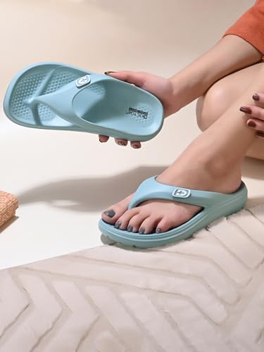Image of Flip Flops for Women | Lightweight Thong Slippers with Soft EVA Sole | Anti-Slip Everyday Wear Sandals for Home & Outdoor