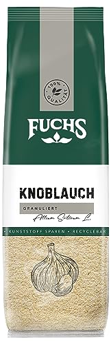 Fuchs Gewürze - Knoblauch granuliert im recyclebaren Nachfüllbeutel - 85 g