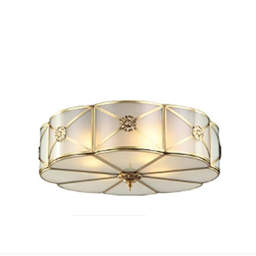 Preisvergleich Produktbild Einfache und moderne Kupfer Deckenleuchte Kreative Glas Deckenleuchte Led Deckenleuchte Schlafzimmer Lampe Wohnzimmer Lampe Esszimmer Lampe Hotel Lampe (Größe : A)