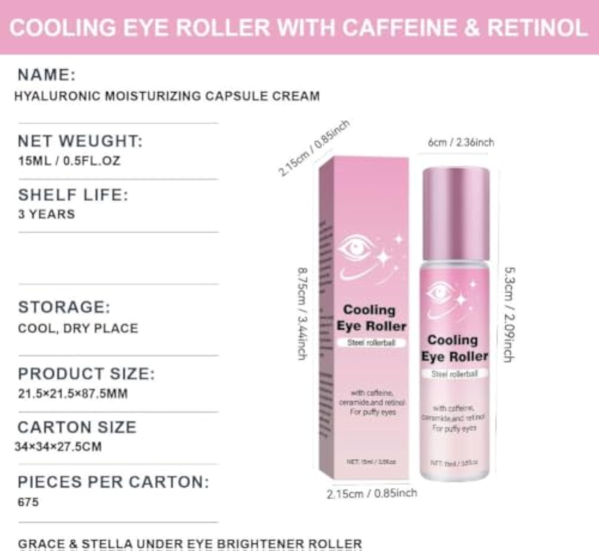 Under Eye Brightener Roller for Dark Circles