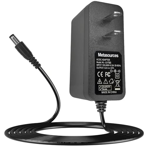 Metasources 12V AC/DC Adapter Compatible with Motorola NVG510 NVG-510 AT&T U-Verse DSL Ethernet Wireless WiFi Router Modem Combo 1.5A 18W Power Supply Charger