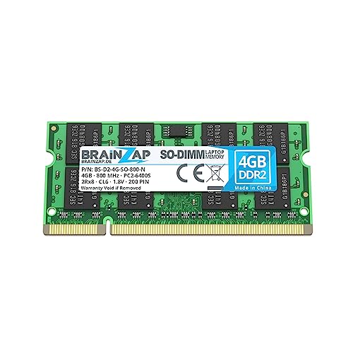 BRAINZAP RAM 4GB DDR2 SO-DIMM PC2-6400S