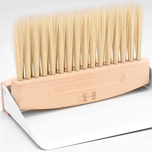 Mini balai-poussière de cheminée avec manche en bois authentique - 4