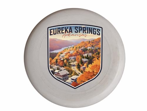 Eureka Springs Arkansas Little Switzerland of The Ozarks Design Souvenir Frisbee Flying Disc 2-Pack