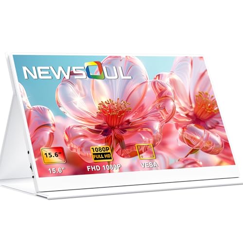 Amazon.co.jp: Newsoul モバイルモニター 白 モバイルディスプレイ