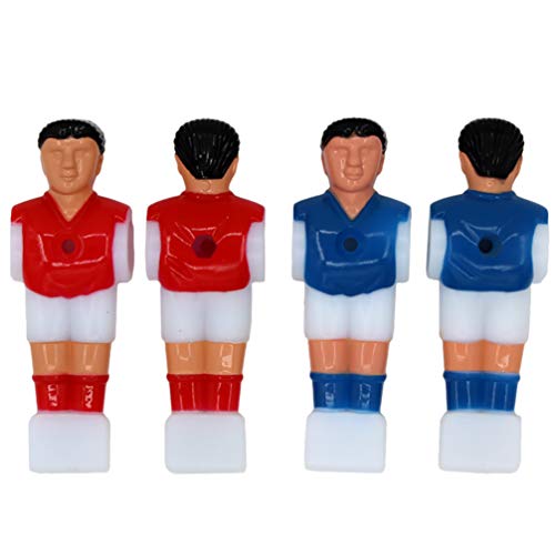 STOBOK Foosball Hommes Football de Table Hommes Joueurs Pièces de Rechange pour 1. 4 M Baby-Foot,4 Pièces (Rouge + Bleu)