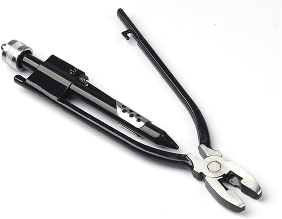 iDili 6 Inch Safety Wire Twist Plier Lock Twist Twister With A Spring Return Heavy Duty Jaws One-Way Manual Lockwire Twister