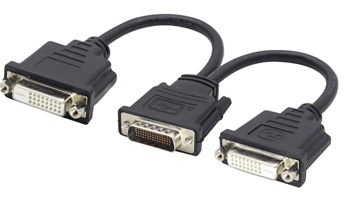 Adaptateur DMS-59 vers DVI pour brancher deux écrans sur un PC fixe - 2