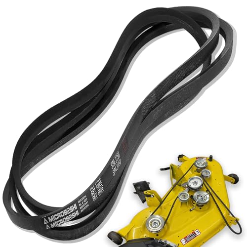 Lawn Mower 48' Deck Belt for John Deere GX21833 GX20571 48 Inch Deck V-Belt D140 D150 D160 L120 L130 LA130 LA140 LA145 LA155 LA165 X140, Replace gx21833 Covered Deck Belt