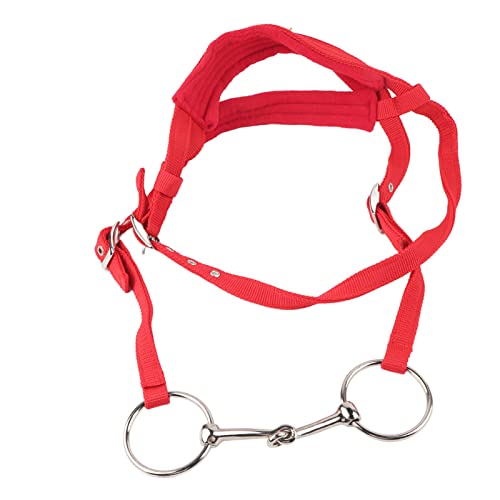 Freio de cabresto de cavalo, arnês de rédea de cavalo com almofada macia, controle de cabresto de ca
