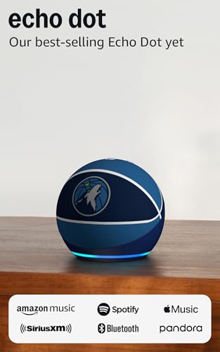 Image of Amazon Echo Dot (newest model) | Officially Licensed NBA Limited-Edition | Minnesota Timberwolves