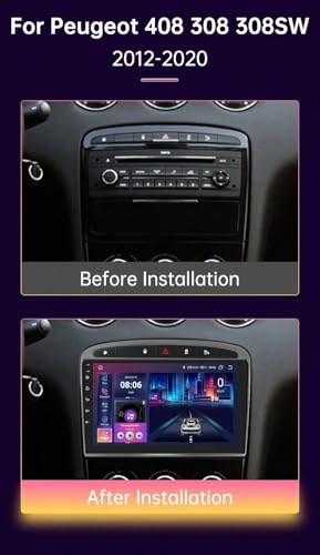 Navigation GPS Peugeot 308 408 avec cartes Europe gratuites et guidage vocal - 2