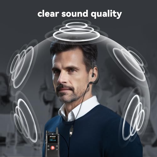 Retekess TT126 2 Way Plant Tour Headset, Dispositivo de Comunicación Bidireccional con 1 Transmisor y 5 Receptores miniatura 3