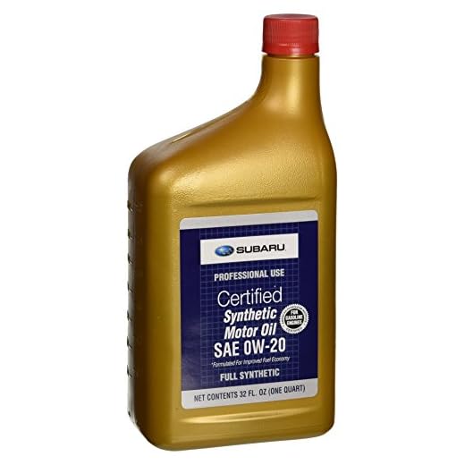 Genuine Subaru SOA427V1310 Oil - 0W20 Synthetic, 1 Quart Bottle, 1 Pack