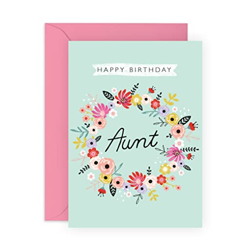 Central 23 Birthday Card For Aunt - Happy Birthday Auntie Greeting Cards - Lovely Gift For Her Women Female Aunty - Comes With Fun Stickers - Made In Uk #TOP28