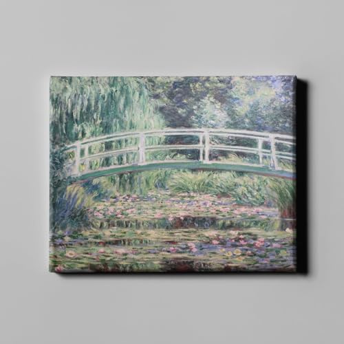 Claude Monet Nymphéas blancs grande toile impressionniste salon