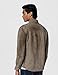 [BLANKNYC] Mens Luxury Clothing Suede Shirt Jacket, Comfortable & Stylish Shacket, Grey, Medium