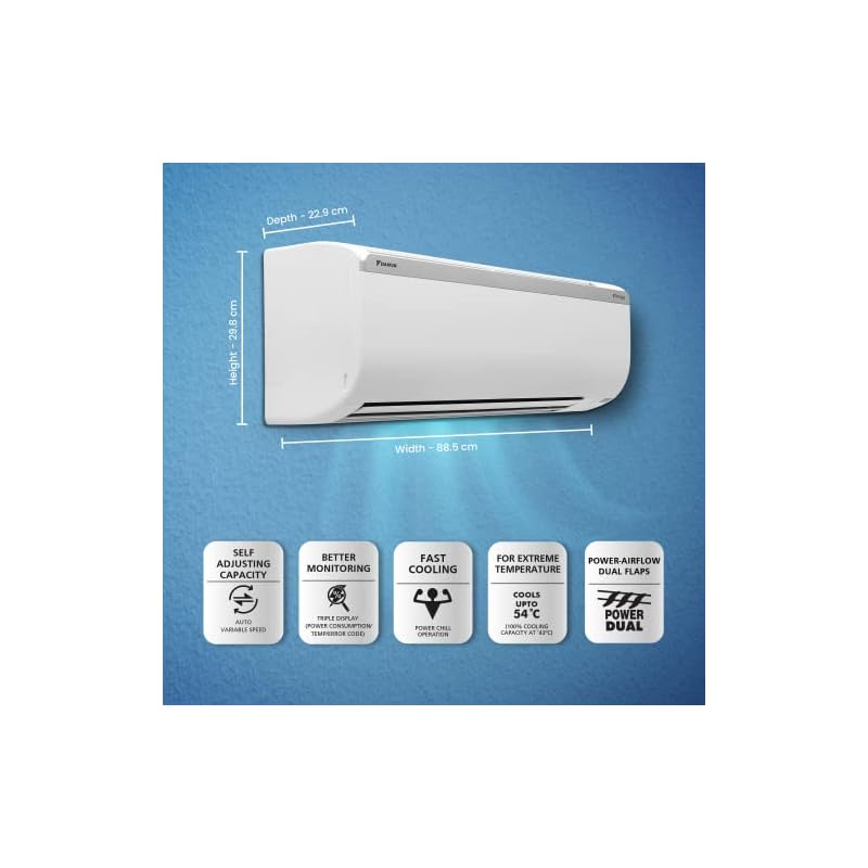 Daikin 1.5 Ton 5 Star Inverter Split AC (Copper, PM 2.5 Filter, 2022 Model, MTKM50U, White) - Image 5