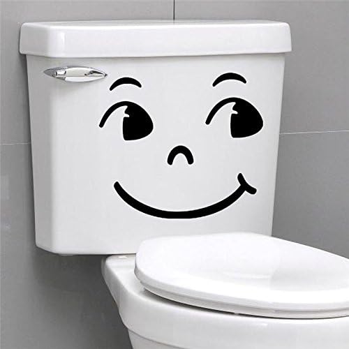 big eyes face toilet stickers wall decoration 343. diy vinyl adesivos de paredes home decal mual art waterproof poster paper 7.0,Black