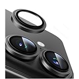 TORRAS For iPhone17 カメラ保護 【48MPをそのまま守る】 米軍MIL規格 宇宙航空材料 耐衝撃カ メラカバー アンチグレア 曇り防止 レンズフィルム 黒縁取り カメラフィルム 1セット iPhone17 用 カメラ保護 いPhone 17 用 レンズカバー ブラックLensGuard