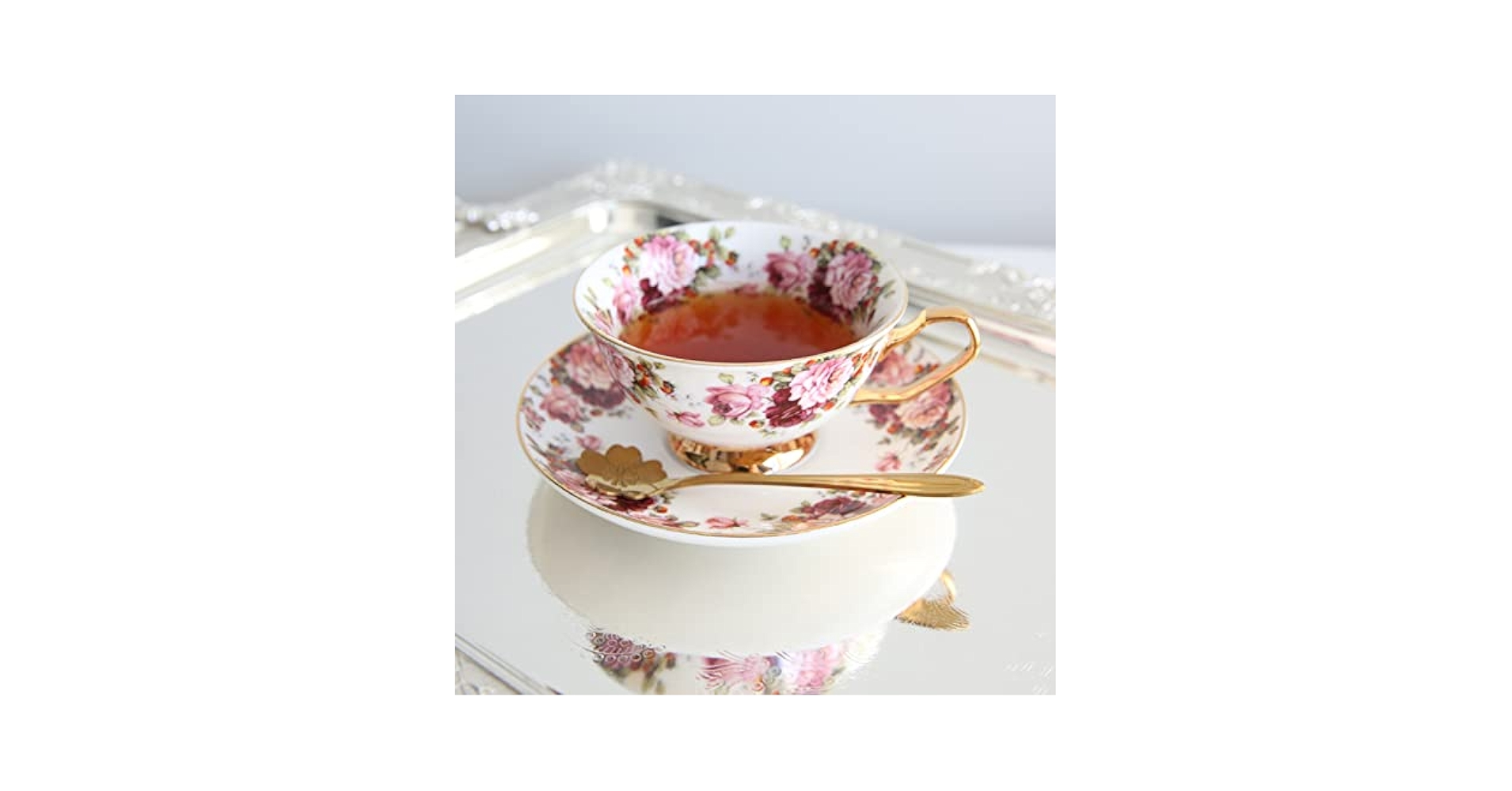 フランツコレクション さくら 桜 ４点セット ティーポットカップソーサースプーン 2d26725572453b54eaeb2ab337a4ba