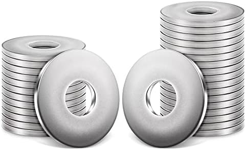 Leryati Unterlegscheiben M6, 100 Stück Beilagscheiben M6 Edelstahl DIN 9021 | A2 V2A Flach Unterlegscheiben Karosseriescheiben Rostfreie Flat Washers für Schrauben & Muttern & Gewi