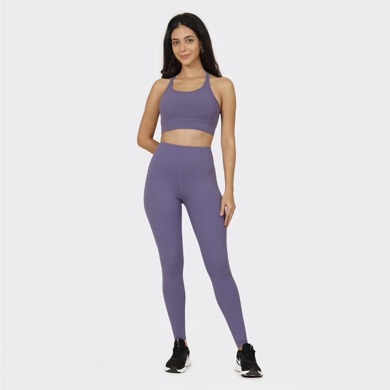 Image of BlissClub The Ultimate Leggings Lite, Ankle Length Tights for Women for Gym, Yoga and Workout with High Waist, Regular (for Women Upto 5'4)
