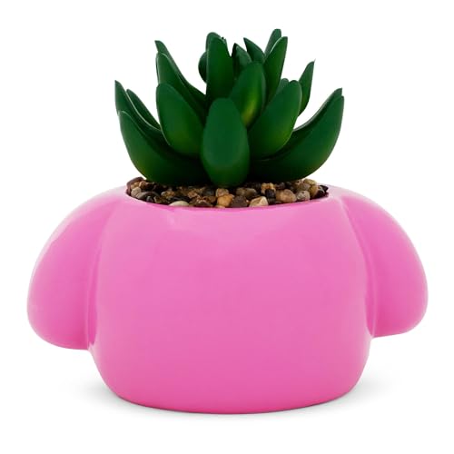 Sanrio My Melody 3-Inch Ceramic Mini Planter With Artificial Succulent - Image 3