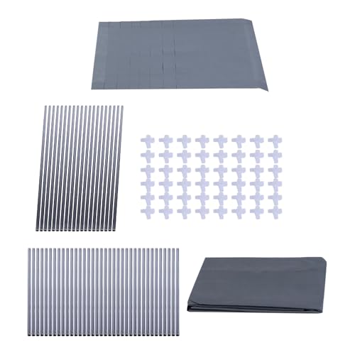 Perchero de metal Tnfeeon de 65 pulgadas con funda 6