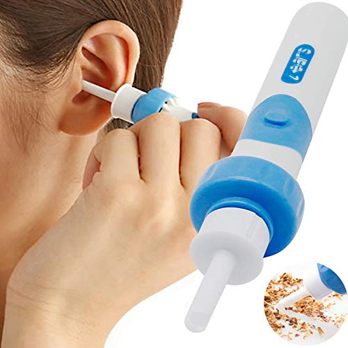 BBTWO Ohrenreiniger, Ohrwachsentferner Elektrische, Sicherer Ohrenschmalz Entferner Ear Wax Cleaner Mit 2 Entfernbaren Soft Silikon Aufsatzen für Kleinkinder, Jugendliche Erwachsene, Baby Cover