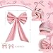 ELNDUXG Pink Bow Birthday Decorations 40x24in Big Pink Bow Hidden Lining for A More Three-Dimensional Look Decorations for Bedroom Coquette Room Party Christmas Tree Supplies
