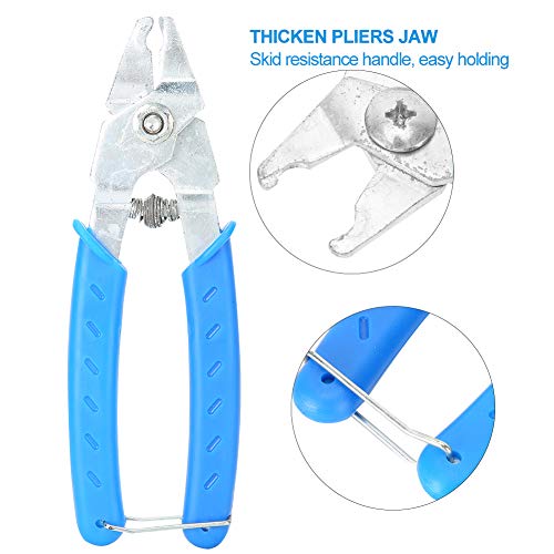 Alicate de reparo de gaiola de coelho antideslizante de metal para todas as gaiolas