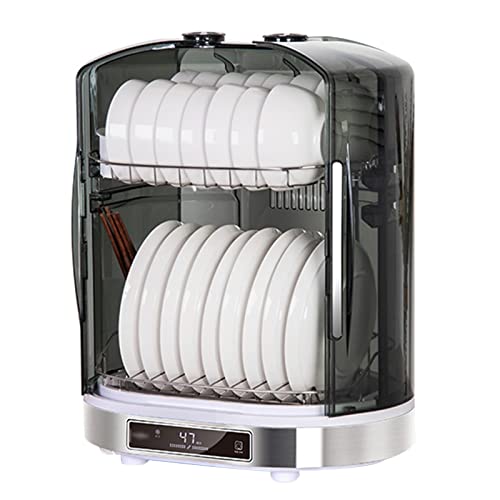 Gabinete de desinfección de cocina, esterilizador vertical de 55 litros con secado e iluminación de escritorio, limpia y desinfecta utensilios de cocina sin esfuerzo