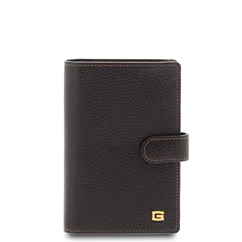 GIUDI ® - Portafoglio Uomo, porta passaporto, porta tessere, portamonete, vera pelle, pelle vitello