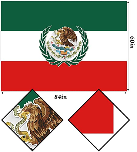 Hafangry Viva Mexico Tablecloth Dia De La Independencia Table Cloth September 16Th Holiday Party Decoration Home Kitchen Dinner Dining Room Table Cover #TOP4