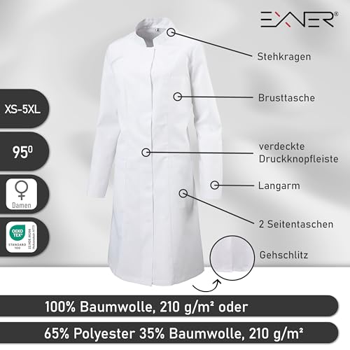 Manteau de travail médical Exner blanc taille S à poches pratiques - 2