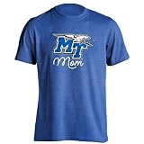 Sport Your Gear Middle Tennessee State MTSU Blue Raiders Mom Proud Parent Short Sleeve Royal Heather T-Shirt Large