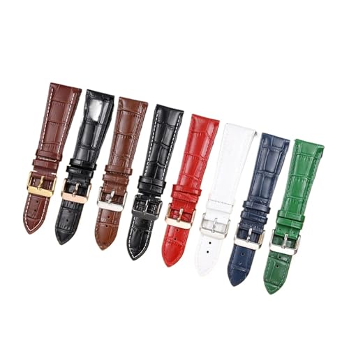 SiChouwz �J�[�t�X�L�����U�[�E�H�b�`�X�g���b�v 18mm 20mm 22mm 24mm �E�H�b�`�o���h ���f�B�[�X �����Y �E�H�b�`�A�N�Z�T���[ �\���b�h�o�b�N�� �u���b�N �u���E��(Brown and white,21MM_WITH ROSE B