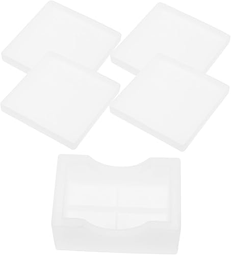 FUOYLOO 1 juego de posavasos moldes de silicona moldes de resina tuile moldes de silicona círculo plantilla individual resina silicona taza Mat