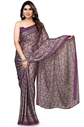 Image of MIRCHI FASHION Women's Ready to Wear 1 Minute Drape Chiffon Printed Saree with Blouse Piece