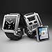 SQdeal® PEN + Silver Cool Aluminum Bracelet Watch Band Wrist Band for iPod Nano 6 Cover Case