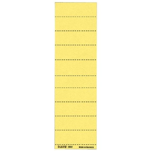 Leitz 19010015 Beschriftungssch Beschriftungsschilder VE100, 60 x 21 mm, gelb
