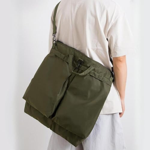 Bolso bandolera para portátil verde y funda con asa cómoda 5