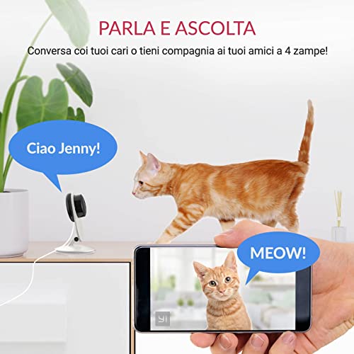 YI Home Camera 1080p Kit da 2 ,IP Camera WiFi,Telecamera Interno di Sorveglianza con Rilevamento di Movimento,Notifiche Push,Audio Bidirezionale,Visione Notturna,Smart Videocamera per telefono,laptop