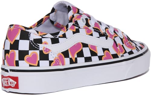 Vans Vans Women's Sneaker, Hearts Checkerboard Multi White, 6.5