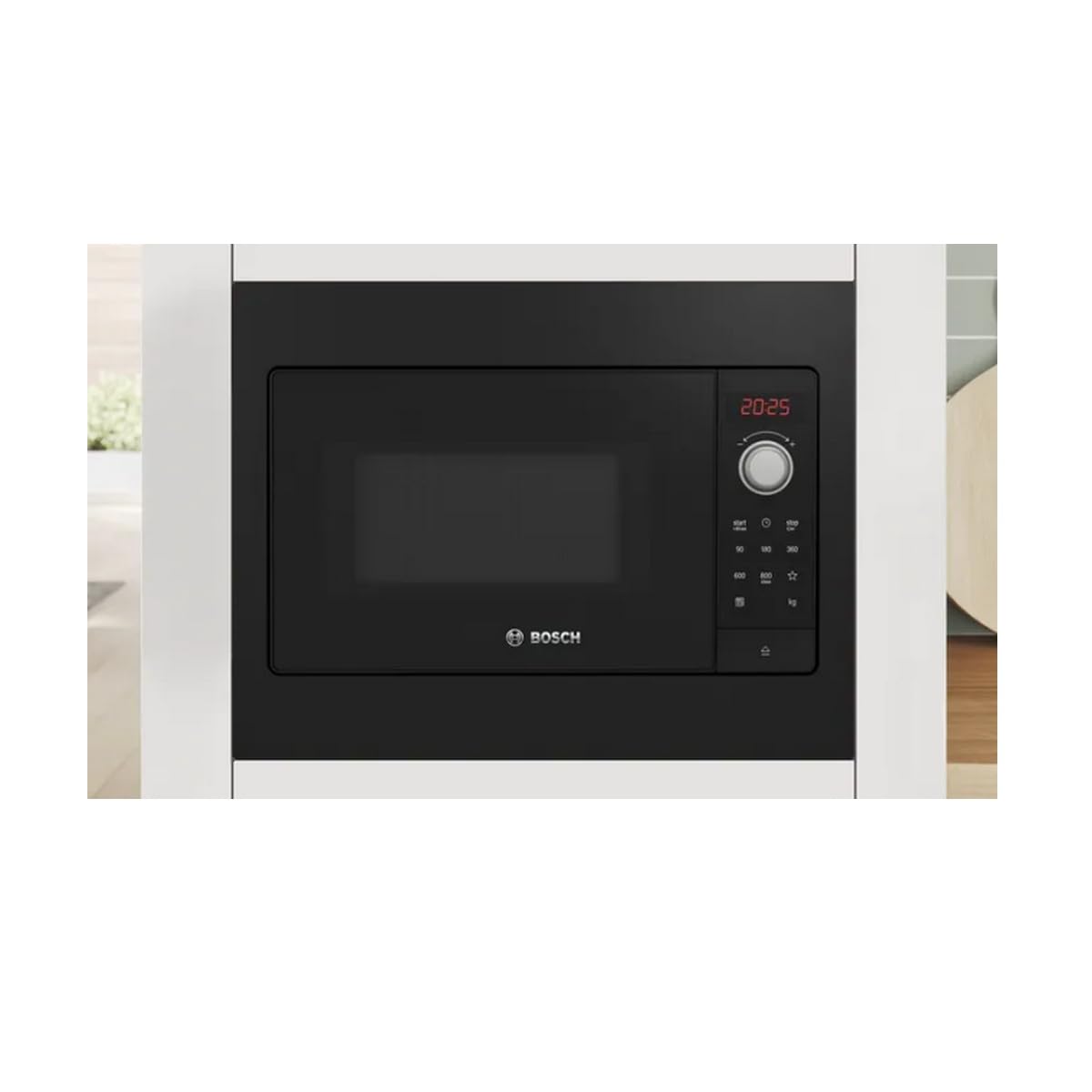 Bosch BFL523MB3F, Série 2, Micro-ondes, Encastrable, Noir